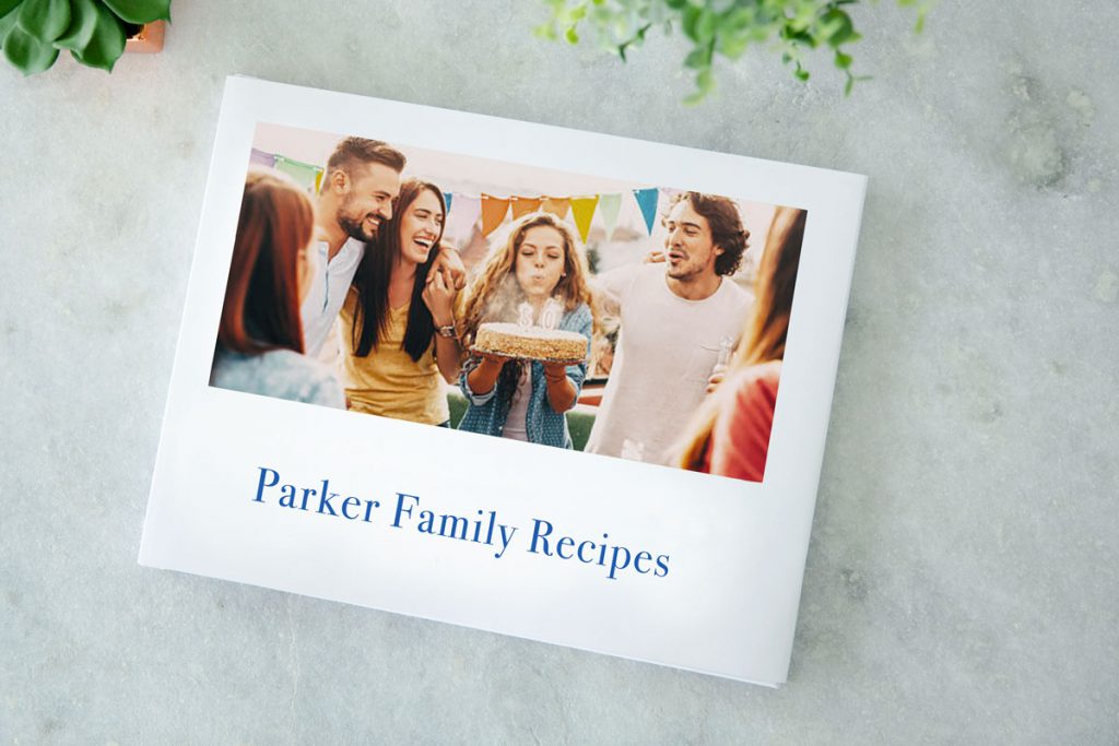 A custom recipe book for the Parker Family | Motif