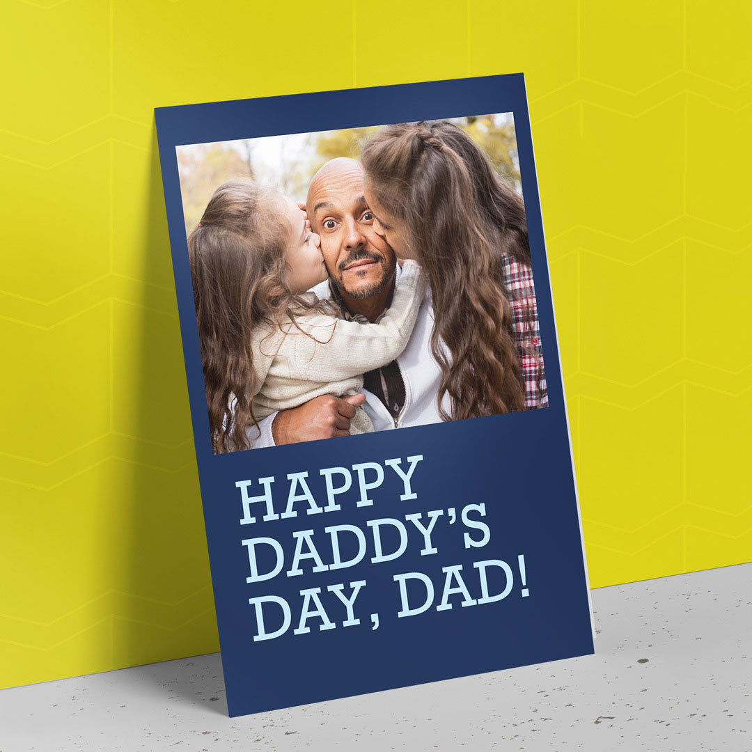 Card for Father's Day Personalised names & PHOTO Fathers Day very special card 