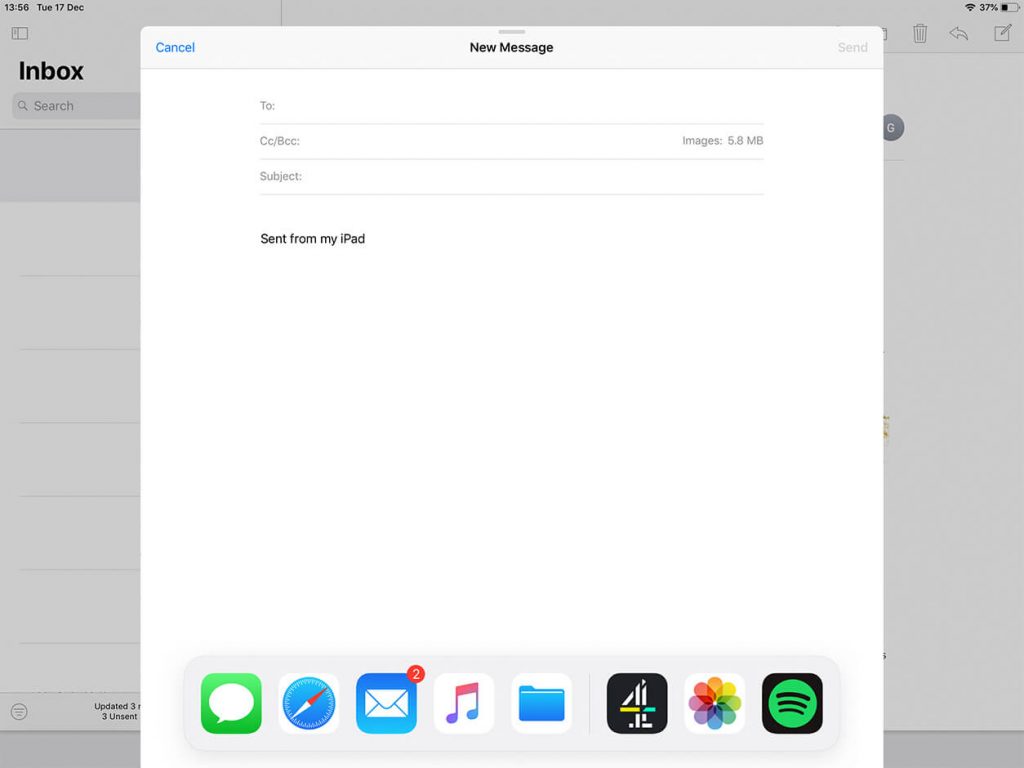 Mail App - Dock reveal