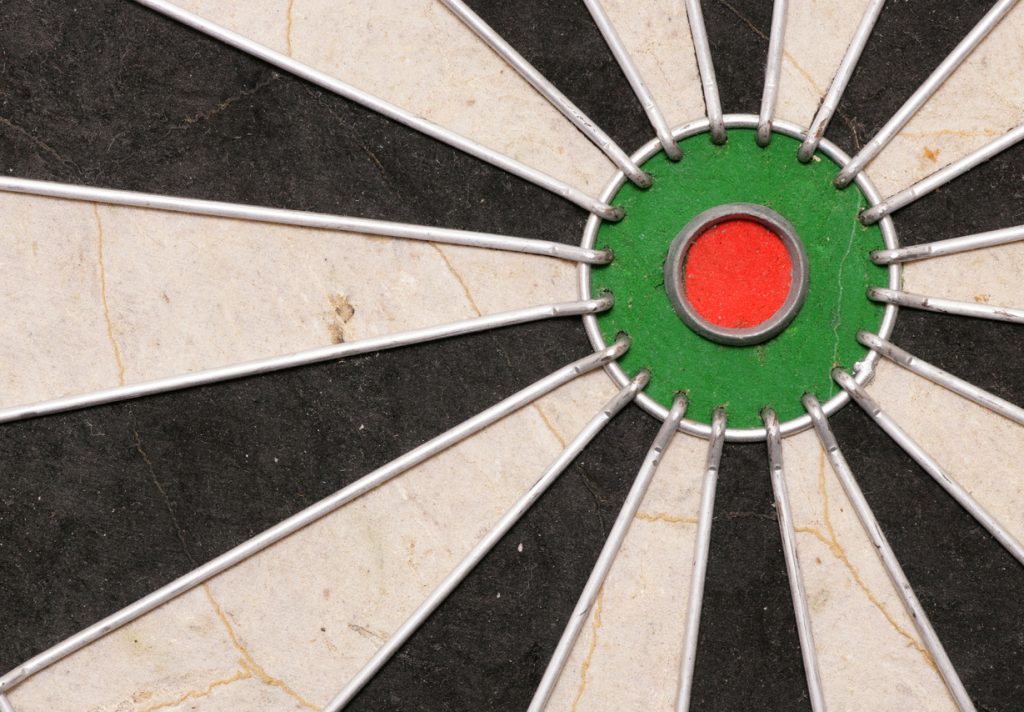 Dartboard abstract background 