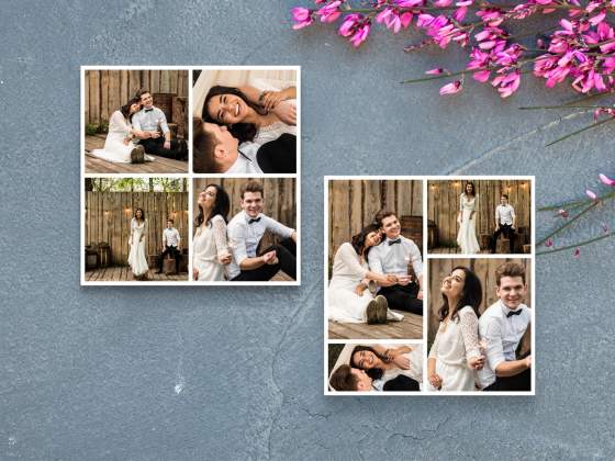 Engagement photo collage